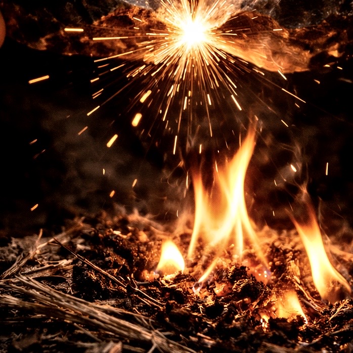 Illustration : un cerveau ciselé par le feu