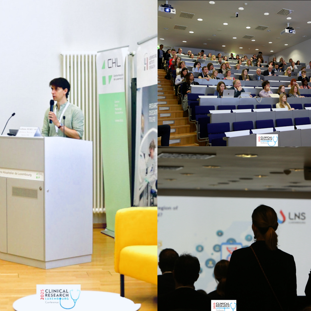 Guillaume Jouret lors de la CLinical Research Luxembourg Conference